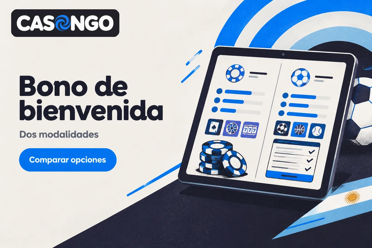 Comparación visual de paquetes de casino y apuestas deportivas.