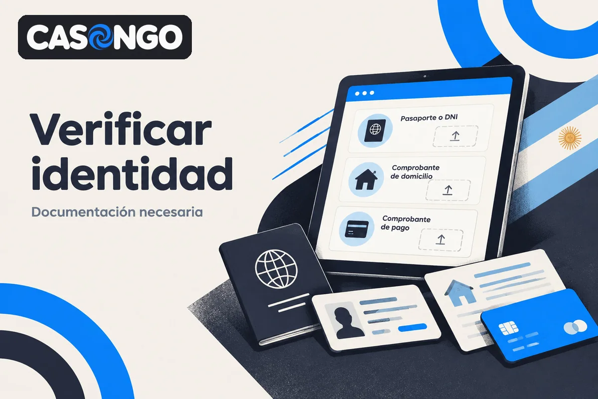 Tablet con documentos requeridos para verificar la identidad