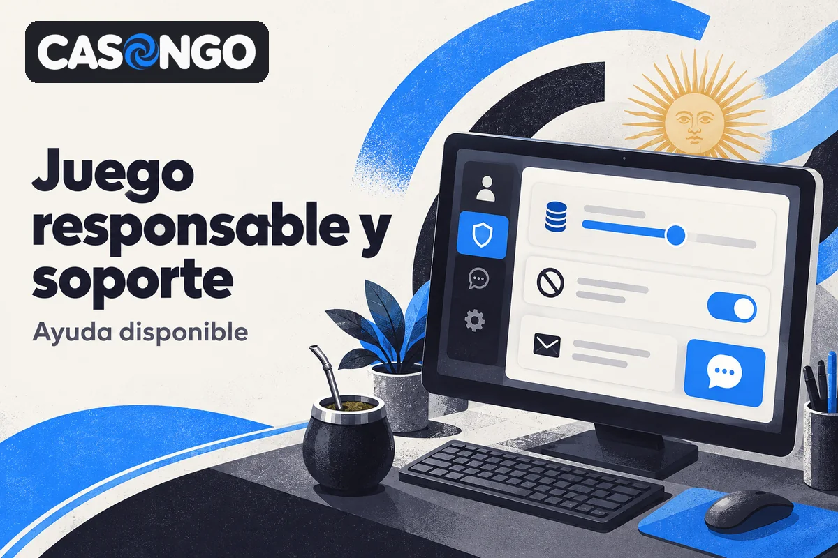 Panel con límites de depósito, autoexclusión y soporte