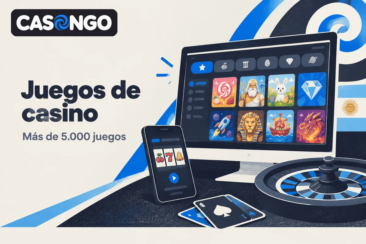 Catálogo de casino con slots agrupadas por proveedor