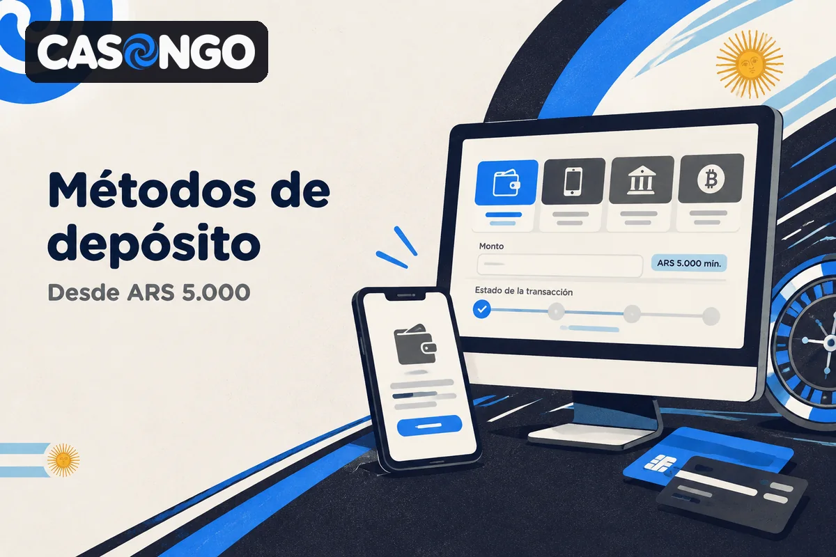 Formulario de depósito con métodos locales y criptomonedas