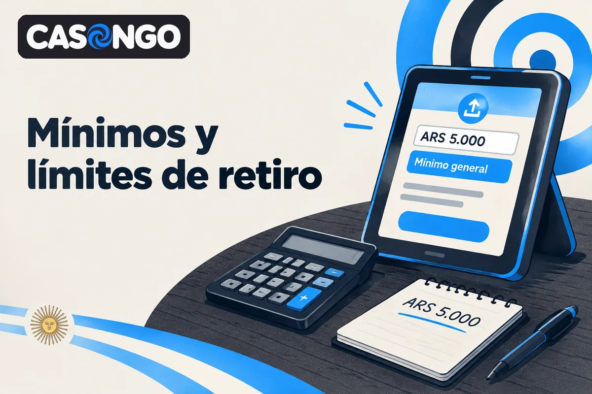 Terminal con mínimo de retiro y calculadora para planificar importes.