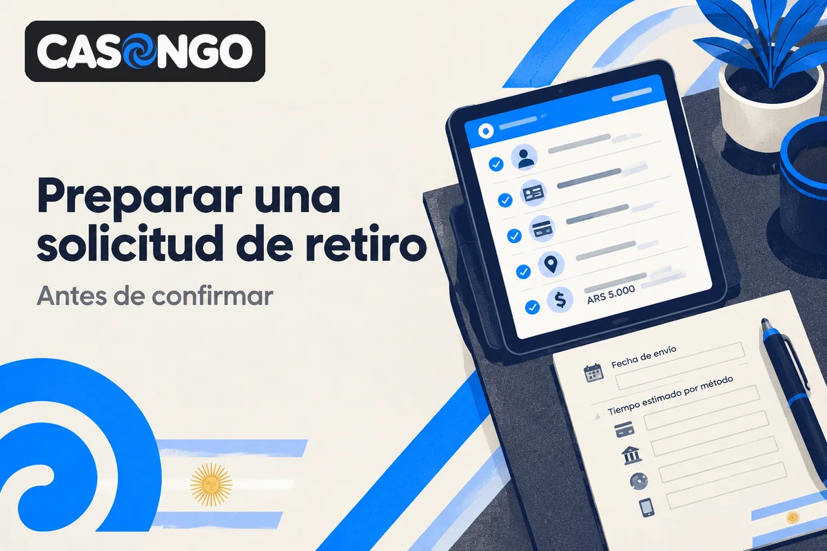 Tablet con lista de comprobaciones para preparar un retiro.